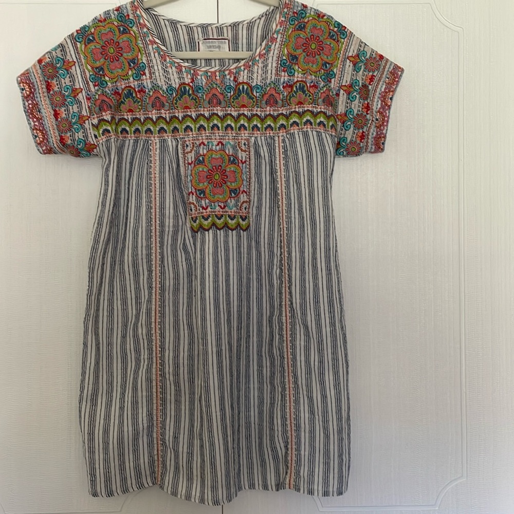 Johnny Was Workshop Multi Colored Embroidered Boh… - image 1